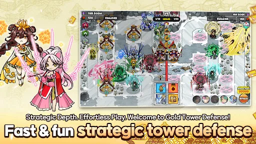 Gold tower defence M мод скриншот 6