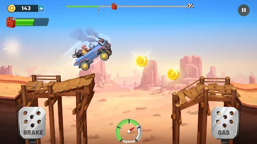 Mountain Climb Racer мод меню скриншот 3