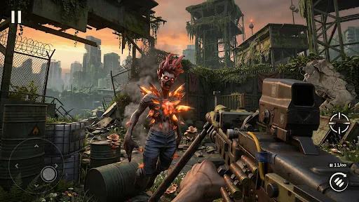 Zombie Harbor: Игра про зомби мод меню скриншот 3
